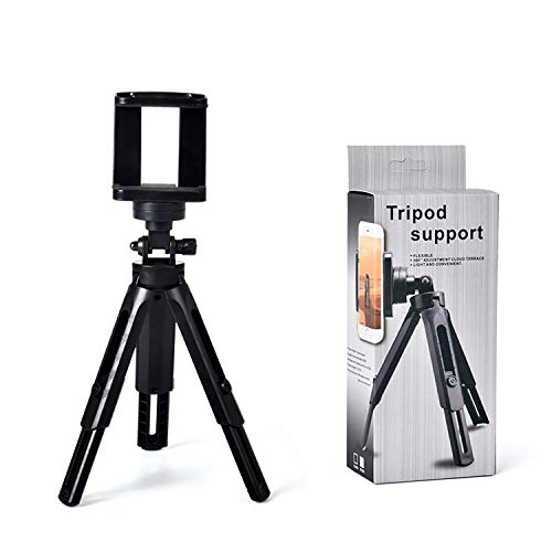 HIFFIN 360 Degree Rotation Mini Tripod Support Stand for DSLR and Smartphones - Foldable Shockproof Lightweight Bracket for Mobile Phones/DSLRs. (Tripod Support 7 + 3 inches with Holder) - Image 1