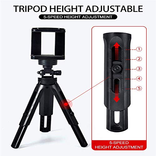 HIFFIN 360 Degree Rotation Mini Tripod Support Stand for DSLR and Smartphones - Foldable Shockproof Lightweight Bracket for Mobile Phones/DSLRs. (Tripod Support 7 + 3 inches with Holder) - Image 4