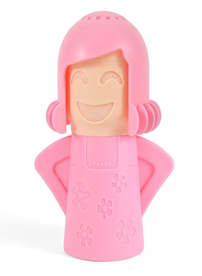 Asltw Happy or Angry Mom Microwave Cleaner, Microwave Oven Steam Cleaner, Just Add Vinegar and Water, Easily Cleans the Crud in Minutes (Pink) - Image 1