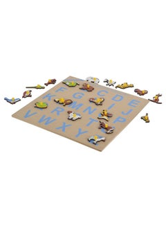 Skillofun Skillofun Wooden Animal Alphabet Tray, Learn Through Play, Self-Corrective Puzzle for Kids, Enhance Cognitive Skills, Hand-Eye Coordination, Dexterity, Eco-Friendly, Non-Toxic.  - Image 4