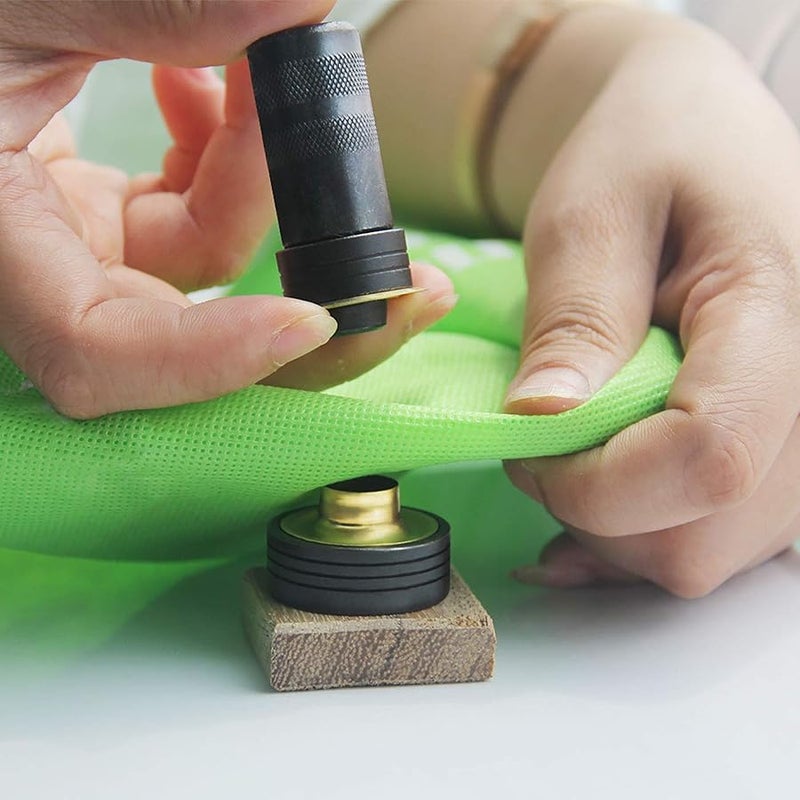 NEU MASTER Grommet Kit,  3/8 and 1/2 Solid Brass Grommets with Eyelets Setting Tool and Storage Box, NH1003K - Image 4