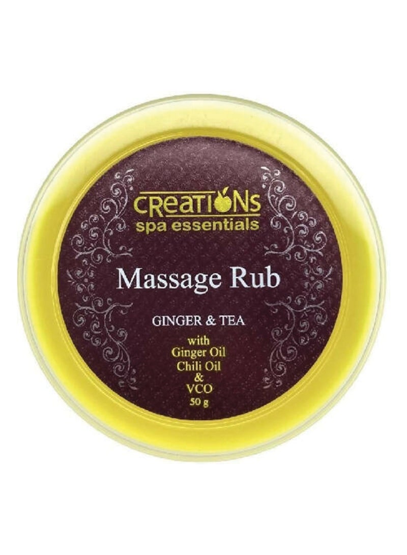 Massage Rub Ginger and Tea,50g