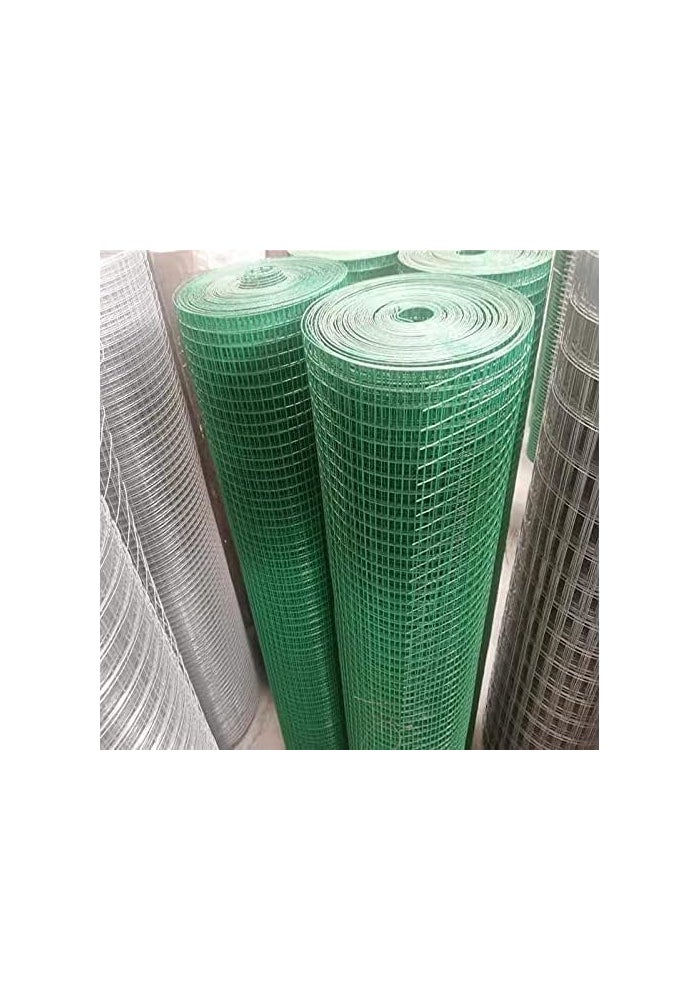 AQ AQSON سياج حديقة AQSON من شبكة ملحومة PVC - 1/2 بوصة × 1/2 بوصة، 1.2م × 15م (10 كجم) - Image 3