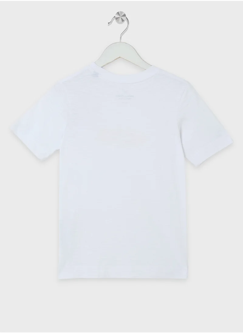 جاك وجونز جونيور Kids Logo Crew Neck T-Shirt