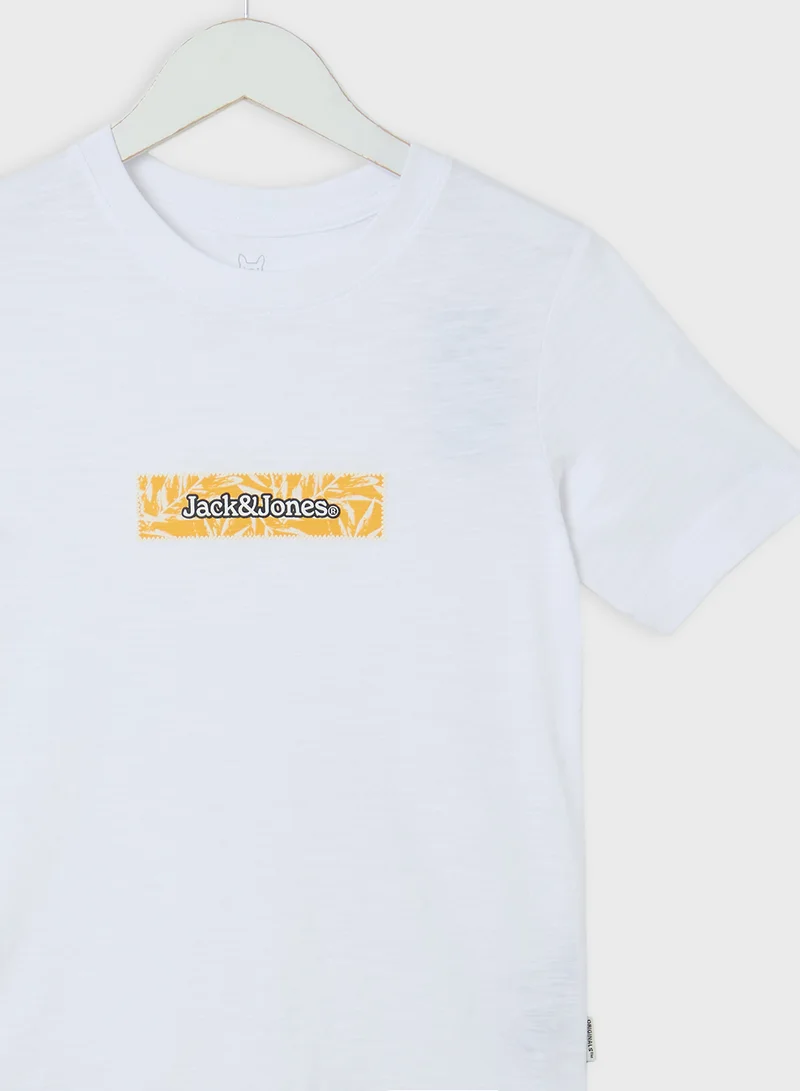 Jack & Jones Junior Kids Logo Crew Neck T-Shirt