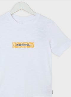 Jack & Jones Junior Kids Logo Crew Neck T-Shirt  - Image 3