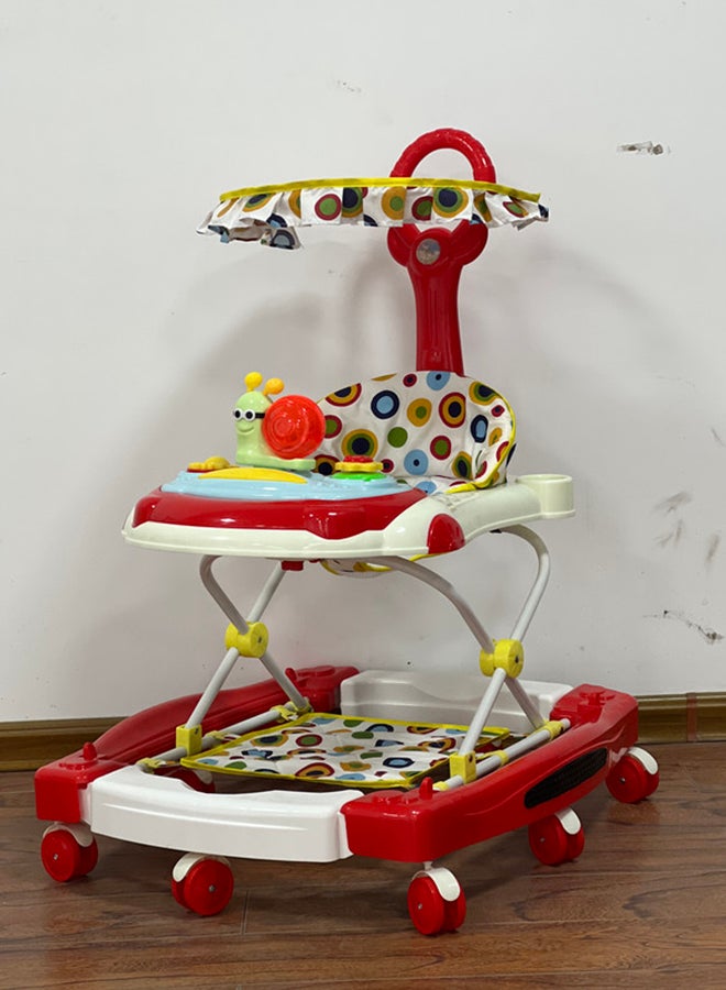 kiddoz عربة أطفال - حمراء