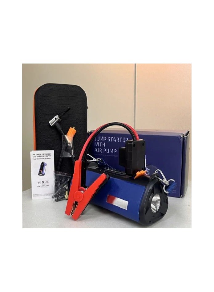 Generic 10000mAh Jump Starter with Air Pump, Digital Display, Portable Car Battery Booster and Tire Inflator, Multi-Function Emergency Tool  - Image 2
