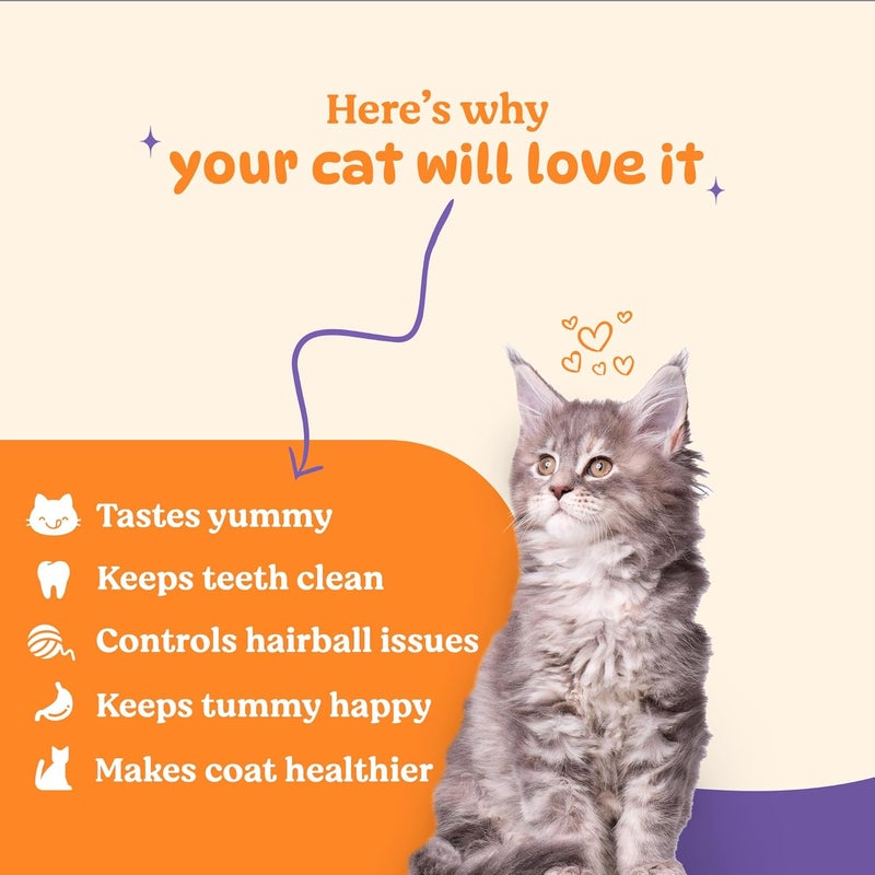 BASIL Purrfect Cat Dental Sticks | Tuna & Cranberry Treats for Adult Cats | Good for Oral Hygiene & Helps Control Hairballs, Supports Easy Digestion, and Promotes a Healthier Coat | 44g - Image 5
