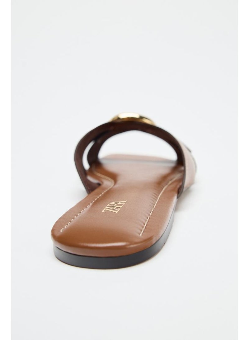 زارا صندل كروس أوفر بتفاصيل معدنية - Image 4