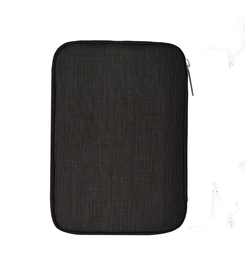 Black Electronic Cable Organizer Case Portable Tech Gear Pouch for Travel Office Essentials - Image 3