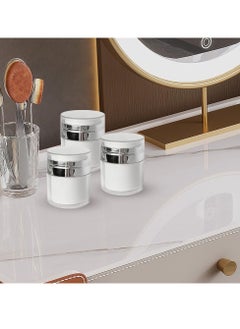Mmmon 2 Pcs Airless Pump Jar Travel Cream Container Bottle Protable Lotion Push Down Pump Dispenser Airless Pump Bottles 1.7oz  - Image 3