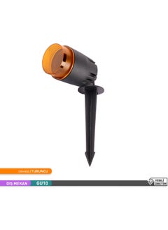 ACK Orange Color PC Staked Grass Fixture with GU10 Socket  - Image 3