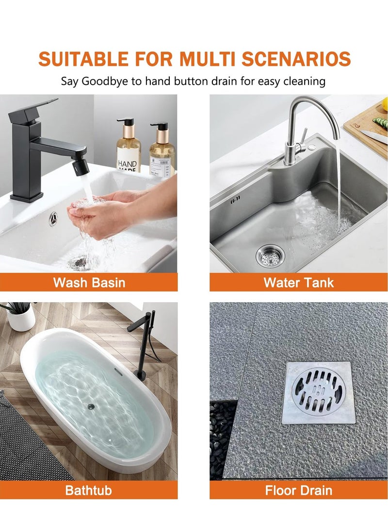 50 PCS Floor Sewage Sticker,Disposable Drainage Convenient Collector, Anti-Blocking Anti-Insect Filter Debris Paste Fiber Sticker, Sewage Filter Screen, Bathroom, Laundry, Bathtub, Kitchen, Sink - Image 4