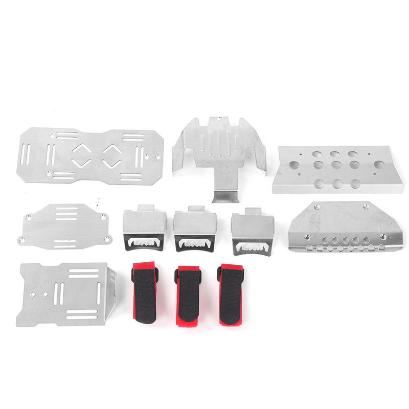 لوح حماية مفرغ من الفولاذ المقاوم للصدأ مناسب لنموذج سيارة ركاب سي آر 1/10 TRAXXAS TRX‑6 G63 6X6 - Image 2