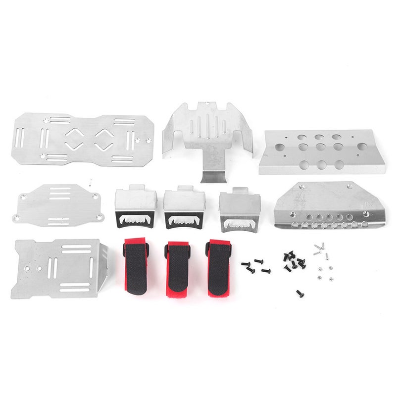لوح حماية مفرغ من الفولاذ المقاوم للصدأ مناسب لنموذج سيارة ركاب سي آر 1/10 TRAXXAS TRX‑6 G63 6X6 - Image 1