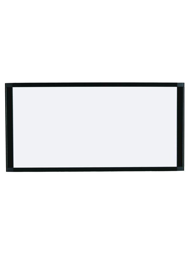 MasterVision Personal Cubicle Dry Erase White Board, Magnetic, Extra Wide, 14" x 36", Black Aluminum Frame (MA16007705-550) - Image 1
