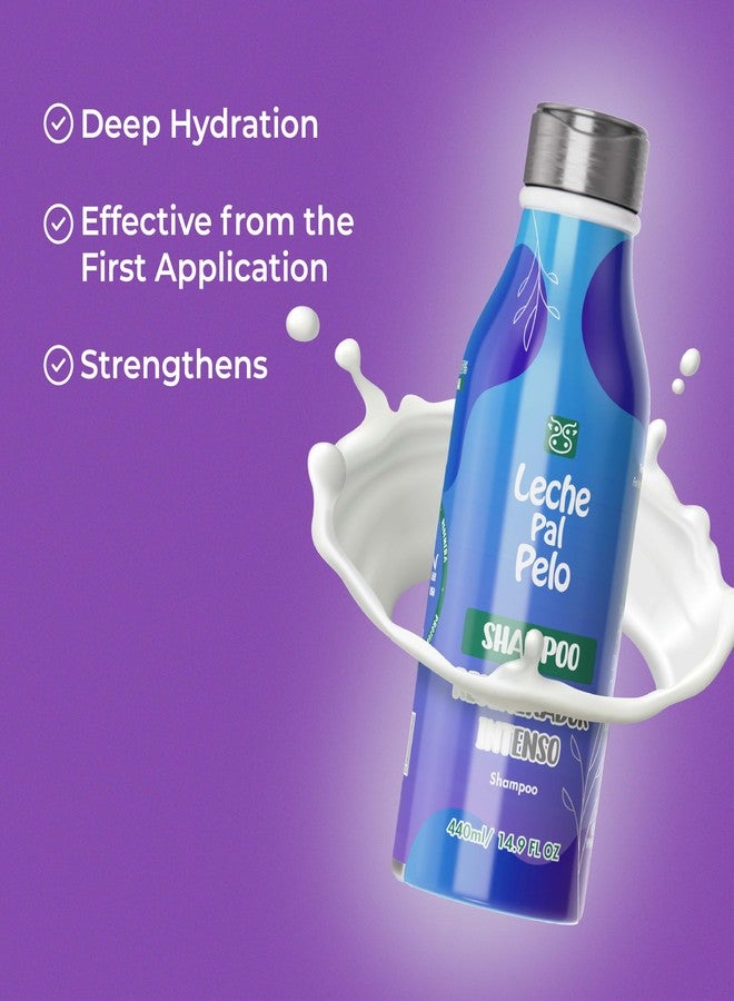 Leche Pal Pelo Intense Regenerating Shampoo, 14.9 fl oz, For Dry, Damaged Hair | Amino Acid Formula for Strength and Softness - Image 2