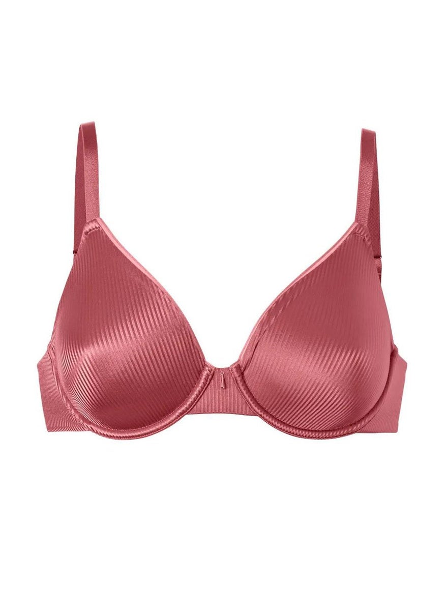 Tchibo Women 1 Piece Non Padded Underwired Bra, Dark Rose  - Image 2