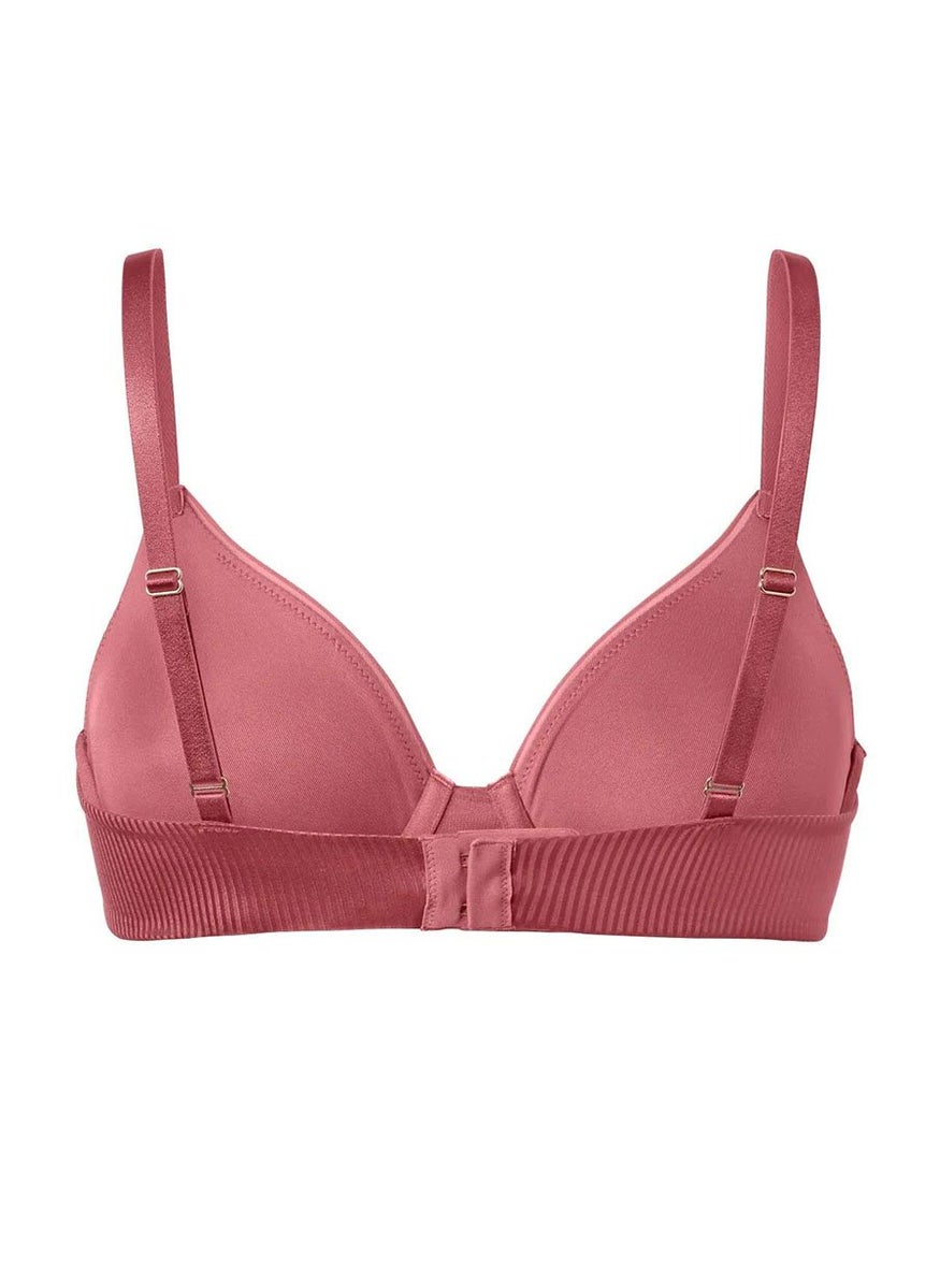 Tchibo Women 1 Piece Non Padded Underwired Bra, Dark Rose  - Image 3