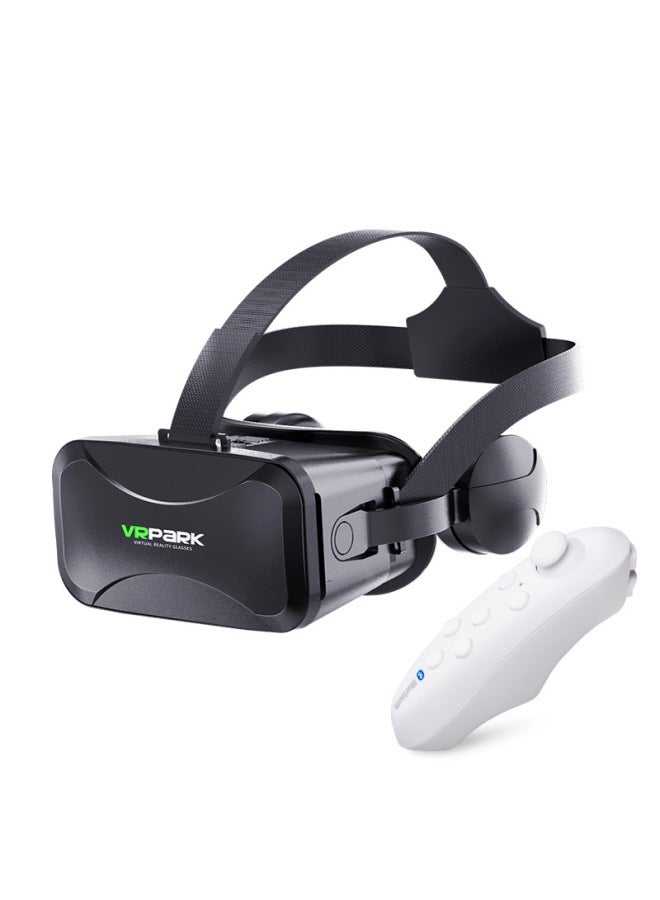 Selection Of VR Glasses Mobile Cinema Helmet 3d Movie Game Smart BOX Virtual Helmet-Color:V7+b03 Remote Control  - Image 2