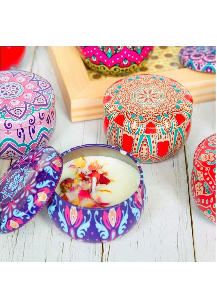 Set of 6 Gifts Scented Candles Gift Box Soy Candles Scented Candle Gift Box Set for Birthday gift Wedding, Party Souvenir ,Bathroom,Yoga Valentine's Gift Ramadan Eid Gift  - Image 3
