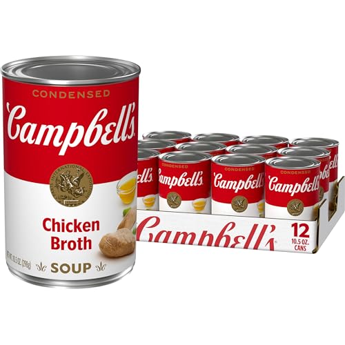 Campbell's Condensed Chicken Broth, 10.5 Ounce Can (Pack of 12) - Image 1