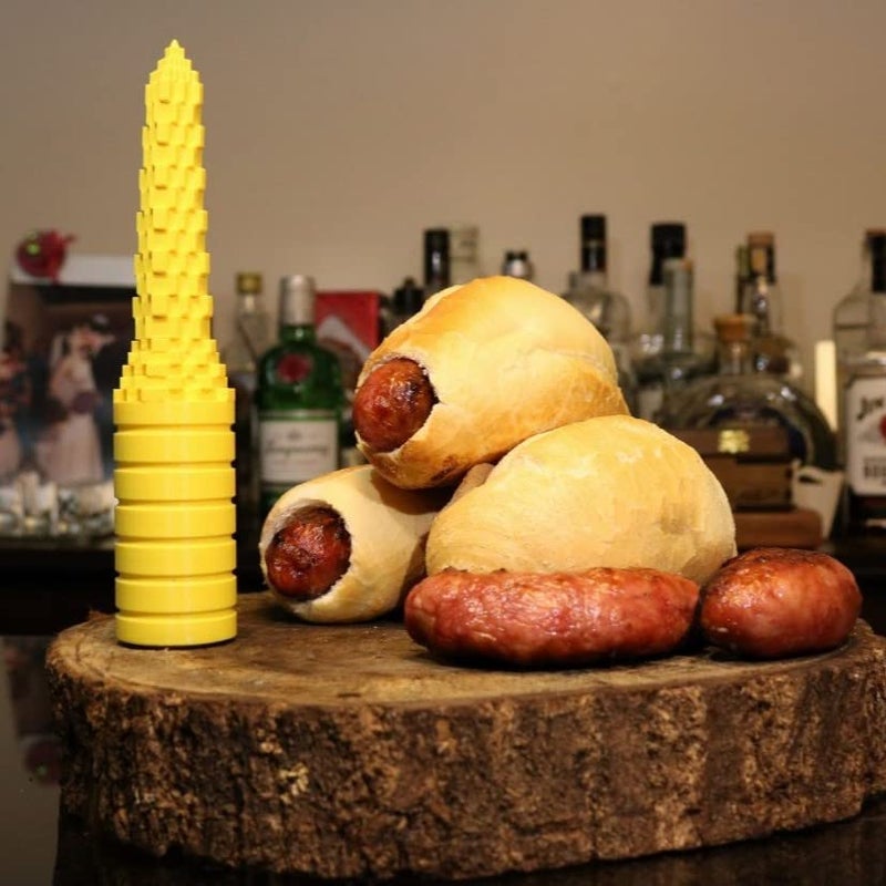 Hotdogger, Hot Dog Bun Driller Perfect for Grilling and BBQ, Ideal Size for Brats and Other Sausages - Image 4