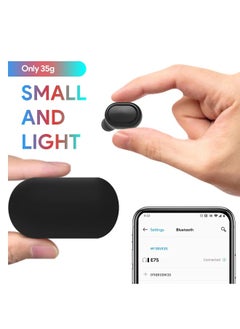 Generic MIUMIUPOP Wireless Bluetooth Earbuds Mini Size with LED Display Lmmersive Bass Stereo Noise Cancelling Headphones Headset for Sports/Home/Work Black  - Image 3