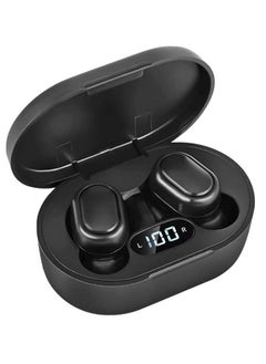 Generic MIUMIUPOP Wireless Bluetooth Earbuds Mini Size with LED Display Lmmersive Bass Stereo Noise Cancelling Headphones Headset for Sports/Home/Work Black  - Image 2