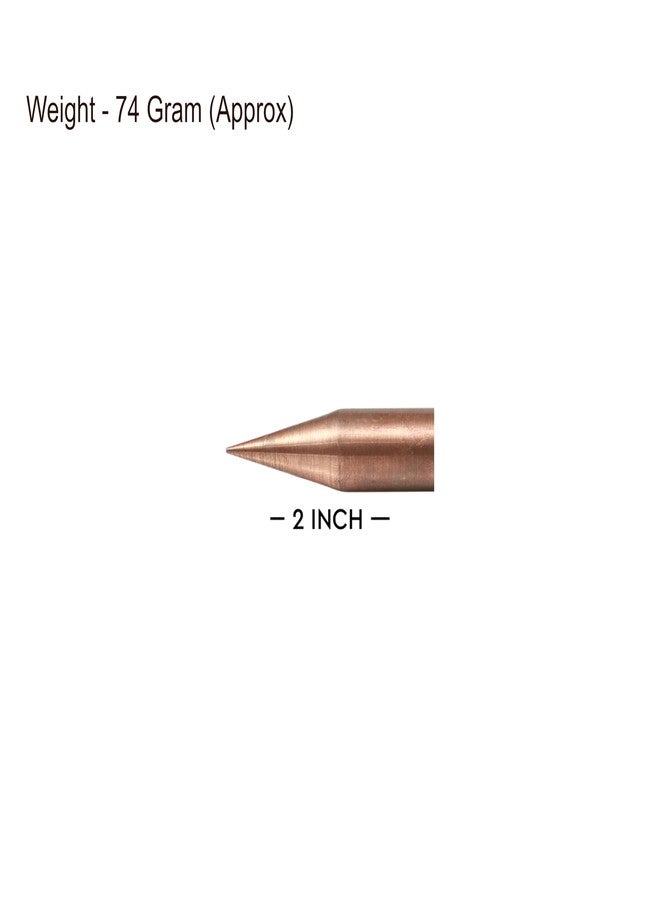 TREEMAISON Vastu Copper Kilak | Size - 2 Inch Approx |Weight of 1 Kilak- 74gm Approx | Conical Rod Nail for Vastu Dosh Correction | Vastu Remedy | (Set of 2 - Image 2