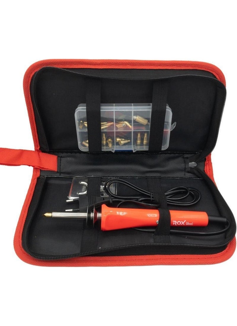 ROX Wood 0142 Wood Burning and Hobby Set 30 Watt - 27 Pieces  - Image 2