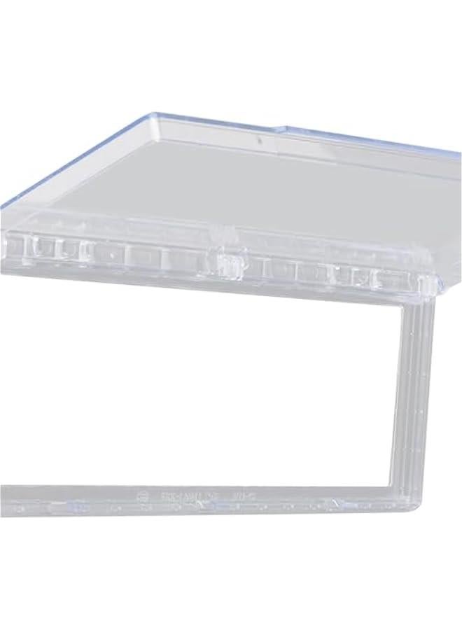 3 Gang Waterproof Outlet Cover Outlet Panel Cover Flip Weatherproof Cover Outlet Cover for Home Improvement Living Room, Transparent - Image 3