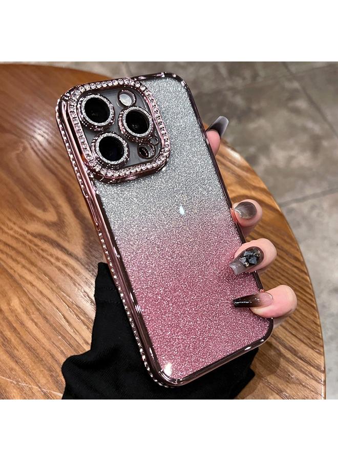 اس-توب جراب لهاتف iPhone 12 من مادة TPU اللامعة ذات التدرج الماسي - Image 1