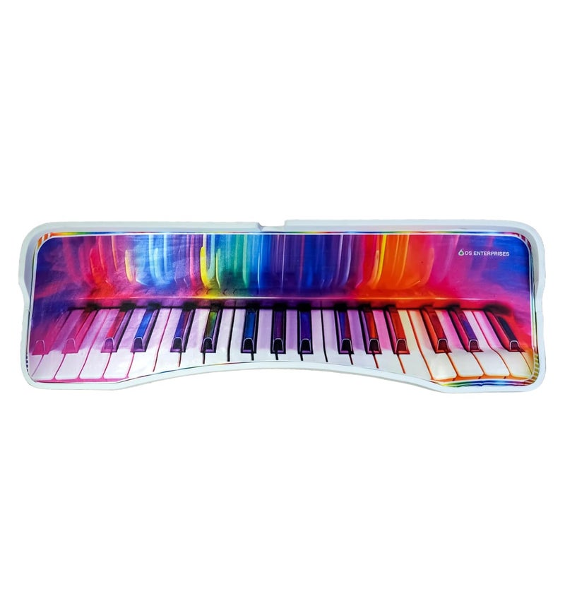 OS Enterprise Keyboard Mouse Chair Tray System Unique Curvy Design Gives Rich Look for Home Office Computer Desk Piano Theme