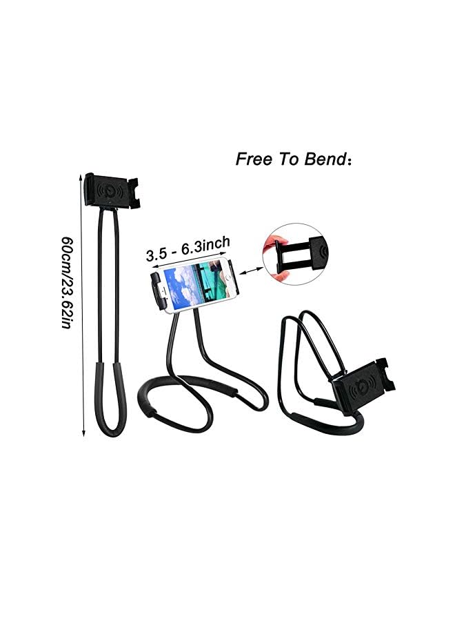 PROMASS Phone Holder Hanging on Neck, Juerly Lazy Mobile Phone Bracket Clip on Bed Flexible Desk Cell Phone Mount Stand Free Your Hands for 3.5''- 6.3'' Phone - Image 2