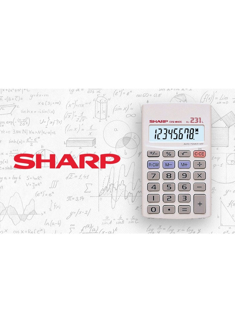 Sharp Pocket Calculator Grey