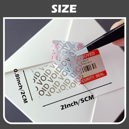 ILMBVM 120pcs Tamper Proof Barcode Stickers,Security Label, Warranty Void Sticker with Individual Serial Number,Sealing Label for Package(2x0.8 inches) - Image 4