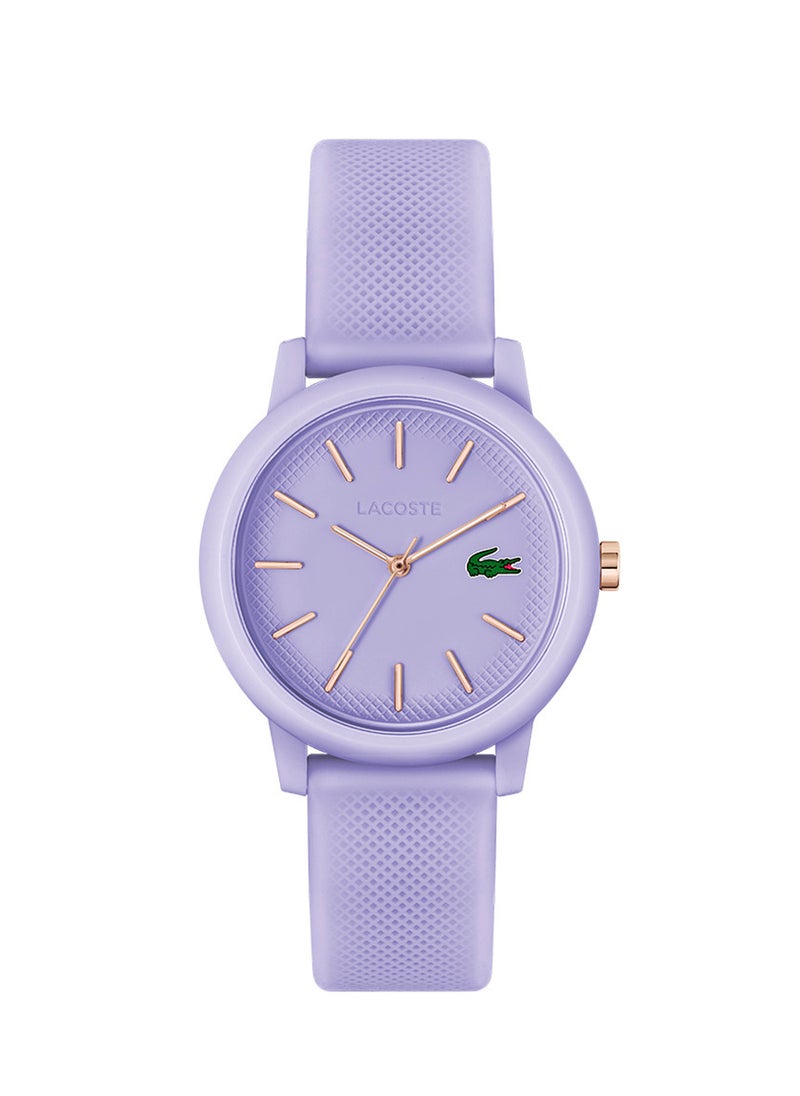 LACOSTE ساعة يد نسائية من السيليكون ذات شكل دائري تناظرية 2001317 - 36 ملم  - Image 1