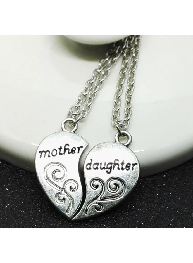 Goolsky Best Friends Split Heart Pendant Necklace – Alloy Engraved Matching Set for 2, Symbolic Friendship Jewelry - Image 3