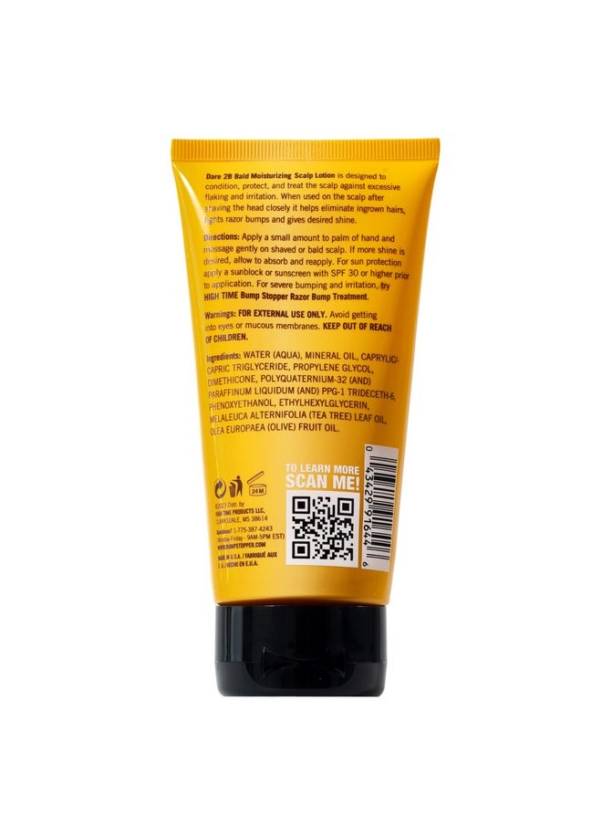 Dare 2B Bald Moisturizing Scalp Lotion | Bald Head Care Regime | Condition, Protect, and Treat the Scalp Against Flaking | Bald Head Moisturizer for Men- 4.75 OZ