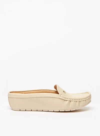 Flora Bella By Shoexpress Womens Stud Embellished Wedge Heel Mules