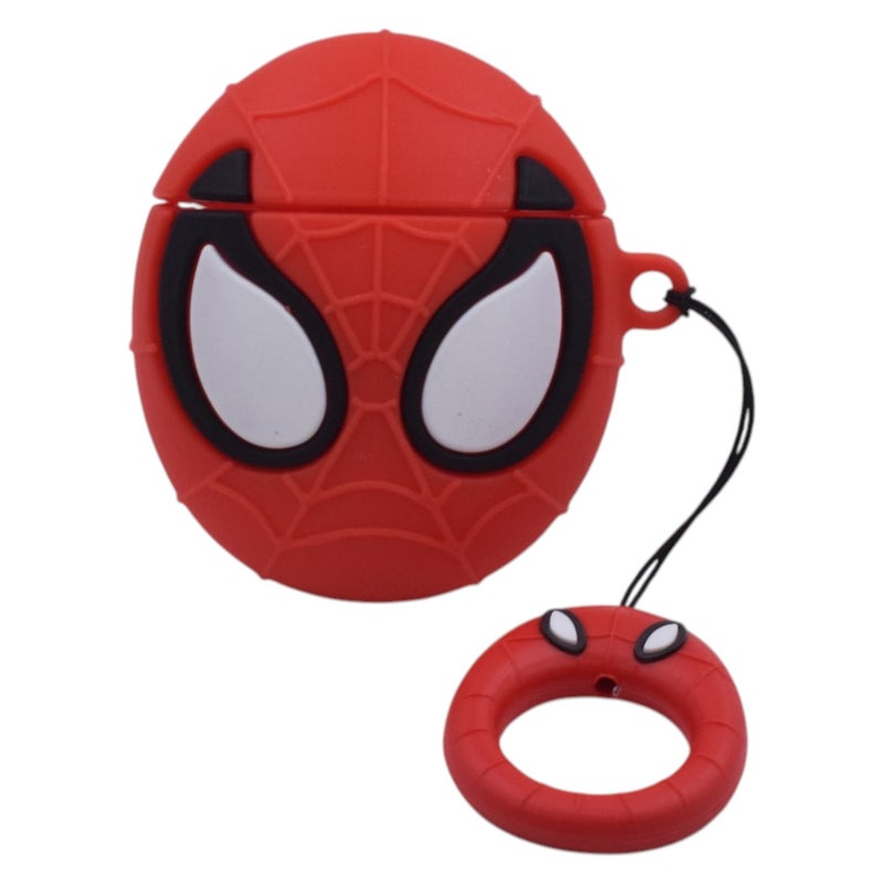 SPIDERMAN C.F.S Silicone Protective Case for AirPods - Red - Image 1