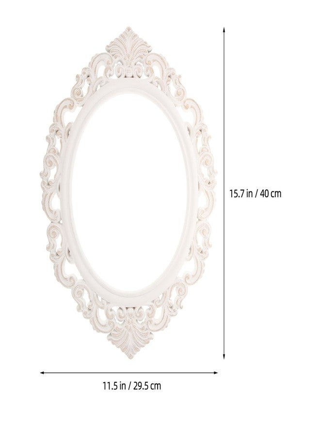 DIYEAH Vintage Picture Frames European Style Antique Frames Resin Oval Jewelry Display Frame Wall Hanging Photo Frame for Home Wedding Hotel Decor - Image 3