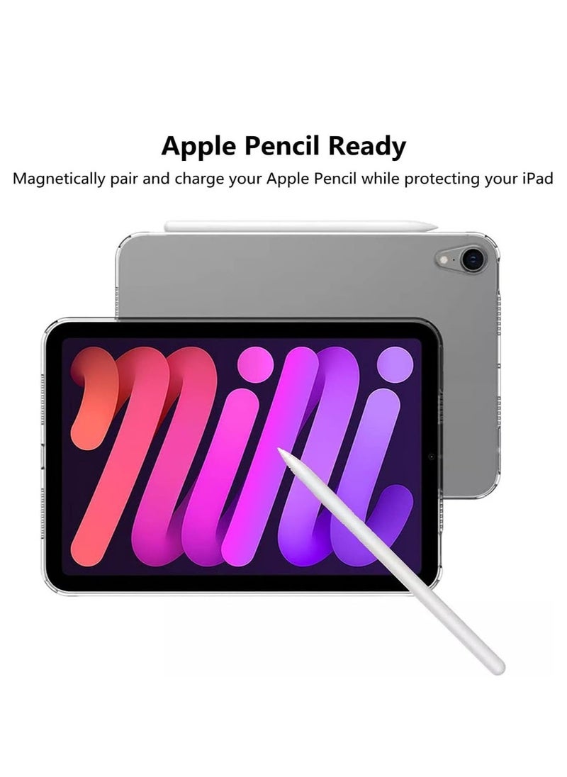 vesus Compatible with iPad Mini 6 Clear Case, Ultra-Thin Transparent Soft TPU Back Cover Flexible Protective Skin Case for 8.3" iPad Mini 2021 6th Generation (Clear) - Image 3
