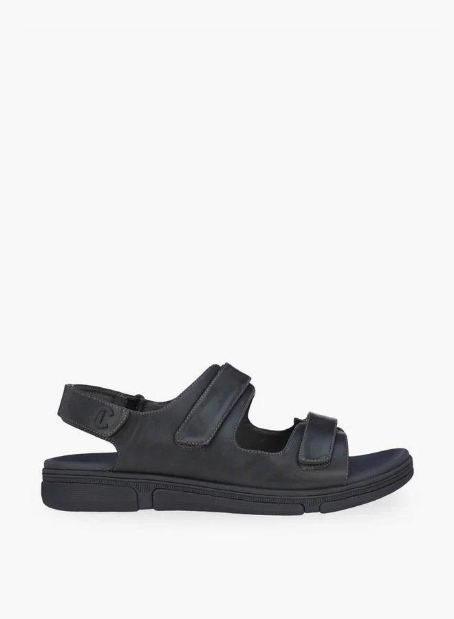 Le Confort Men Textured Hook & Loop Sandals