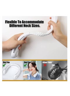 Generic Portable Neck Fan - Bladeless - Rechargeable - Wearable - Expandable to Fit All Neck Sizes - Quiet Fan - Stylish Professional 2022 Grade - Up to 9 Hours of Battery Life - 3 Different Fan Speeds  - Image 5