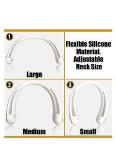 Generic Portable Neck Fan - Bladeless - Rechargeable - Wearable - Expandable to Fit All Neck Sizes - Quiet Fan - Stylish Professional 2022 Grade - Up to 9 Hours of Battery Life - 3 Different Fan Speeds  - Image 3