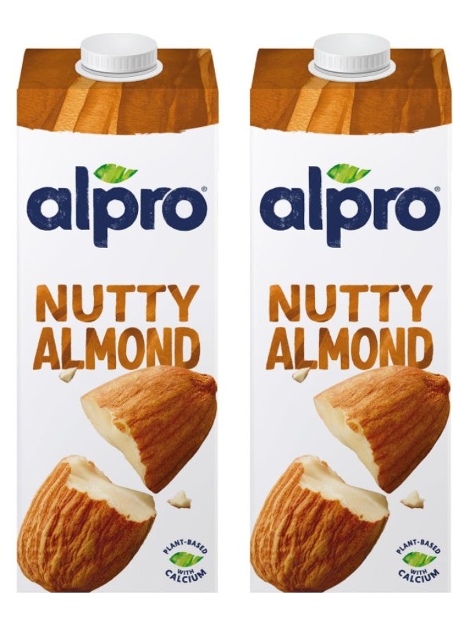 Alpro Almond Drink, (Dual Pack) 100% Plant Based And Dairy Free, Suitable For Vegans, Naturally Free From Lactose, Rich In Nutrients 2000g - Image 1