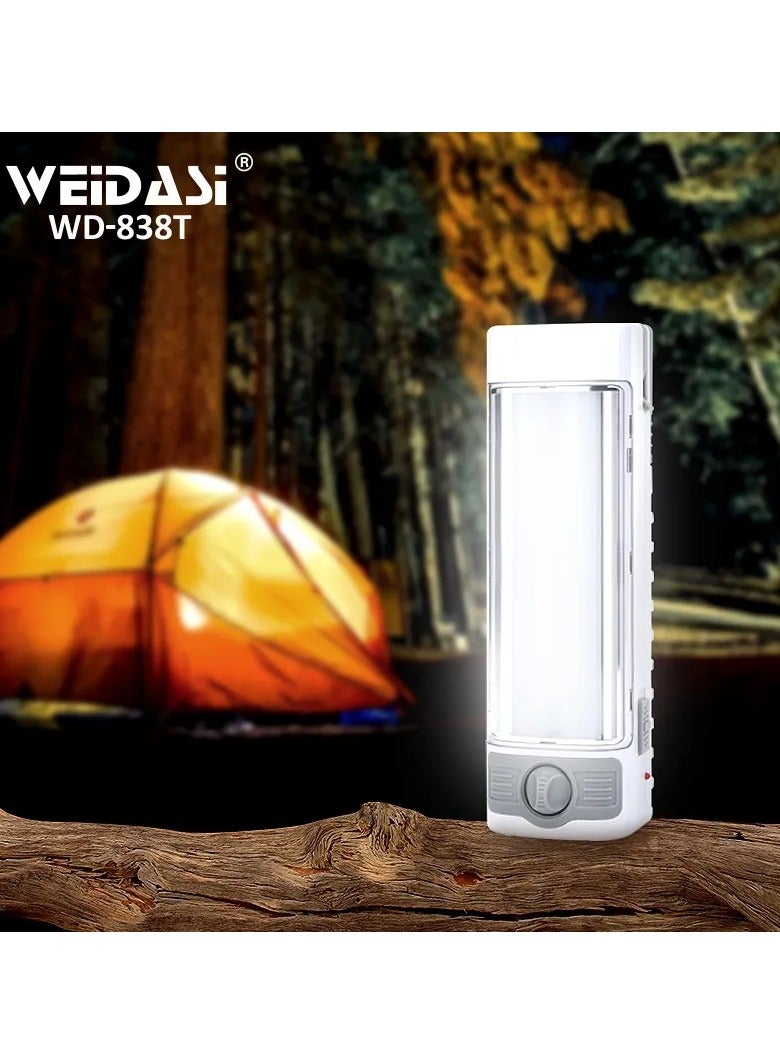 WEIDASI WD-838T Portable LED Rechargeable Emergency Lantern for Outdoor and Camping - Image 2